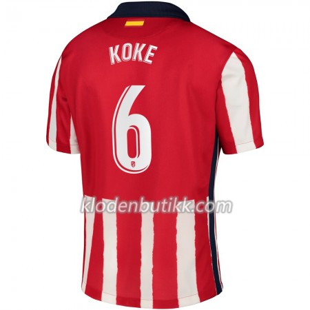 Atlético Madrid Koke 6 Hjemme Fotballdrakt 2020-2021 Kortermet